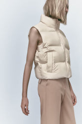 Kurze Baumwolljacke Weste Jacke Mantel